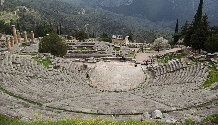 Vista di Delfi